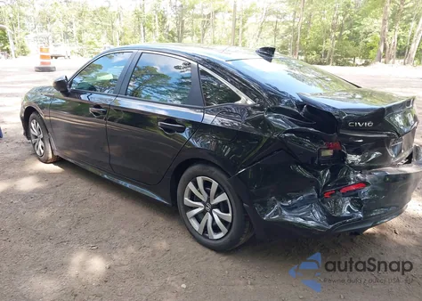 2025 Honda Civic Lx из США, поврежденный, VIN 2HGFE2F21SH592265